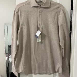 Suitsupply Mens Pique Extra Slim Fit Popover